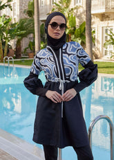 Tarz-ı Retro Tasarım Tesettür Mayo